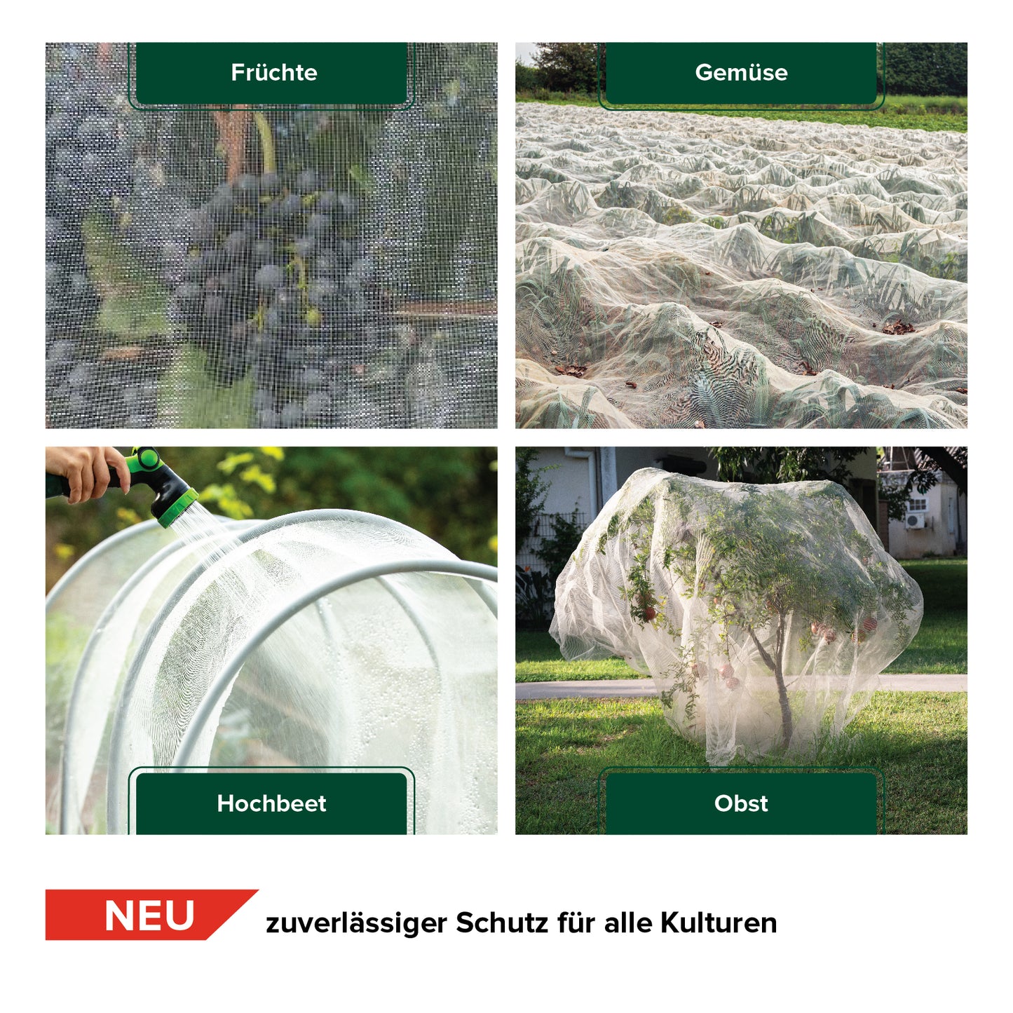 Insect protection net, various sizes